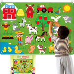 Load image into Gallery viewer, Farm Animals Felt Storyboard Toy for Kids Early Learning
