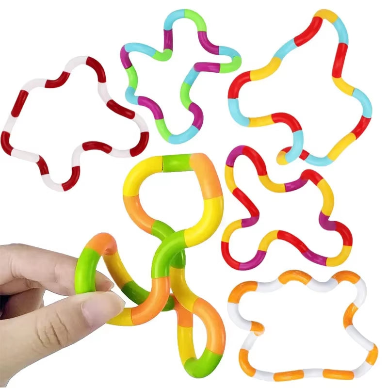 Tangle Fidget Toy Rainbow Circle Stress Relief Autism