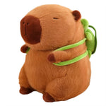 Load image into Gallery viewer, Cute Capybara Plush Toy with Turtle Bag &amp; Strawberry Cap
