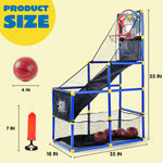 Load image into Gallery viewer, Arcade Basketball Game Set with 4 Balls and Hoop for Kids 3 to 12 Years Old
