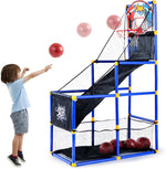 Load image into Gallery viewer, Arcade Basketball Game Set with 4 Balls and Hoop for Kids 3 to 12 Years Old
