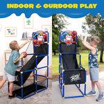 Load image into Gallery viewer, Arcade Basketball Game Set with 4 Balls and Hoop for Kids 3 to 12 Years Old
