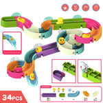 Load image into Gallery viewer, Baby Bath Toy Wall Slide Tracks, Wind-Up Duck Water Toy
