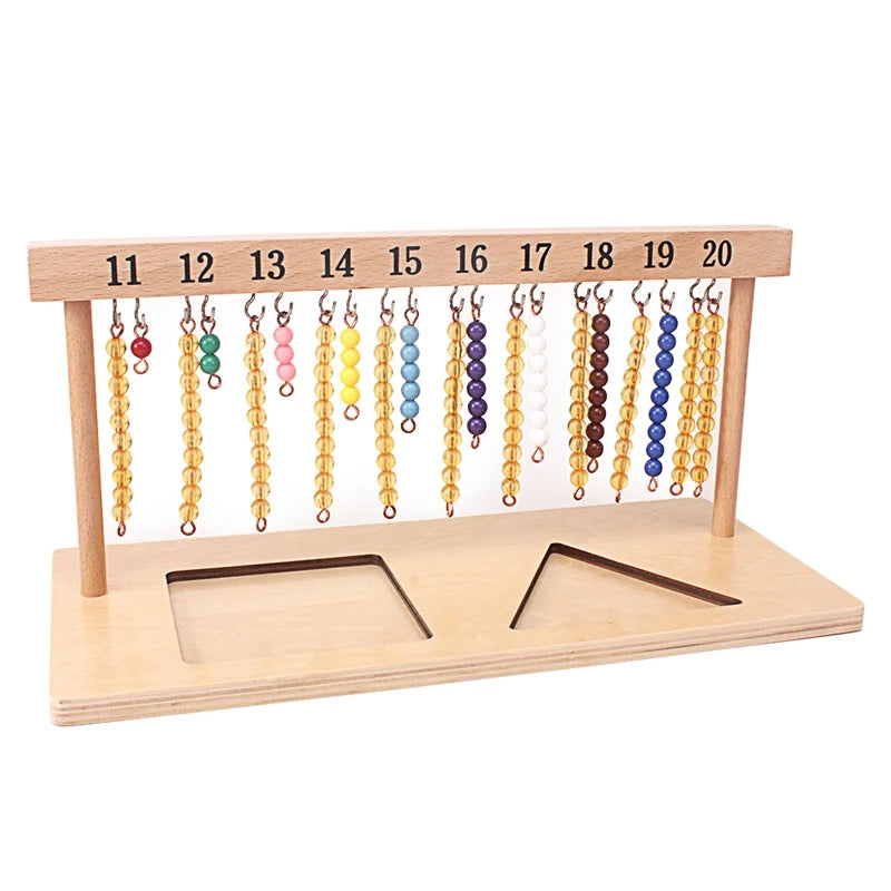 Baby Montessori Math Toy with Colorful Beads