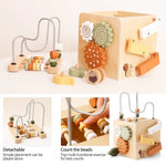 Load image into Gallery viewer, 5-In-1 Wooden Activity Cube Game Center Bead Maze
