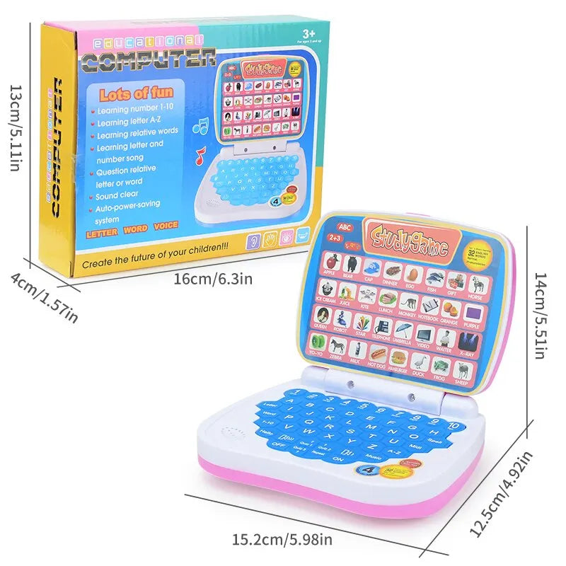 Kids Learning Laptop Toy for 2-3 Years, ABC, Numbers, Maths & Music