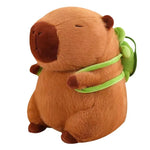 Load image into Gallery viewer, Cute Capybara Plush Toy with Turtle Bag &amp; Strawberry Cap
