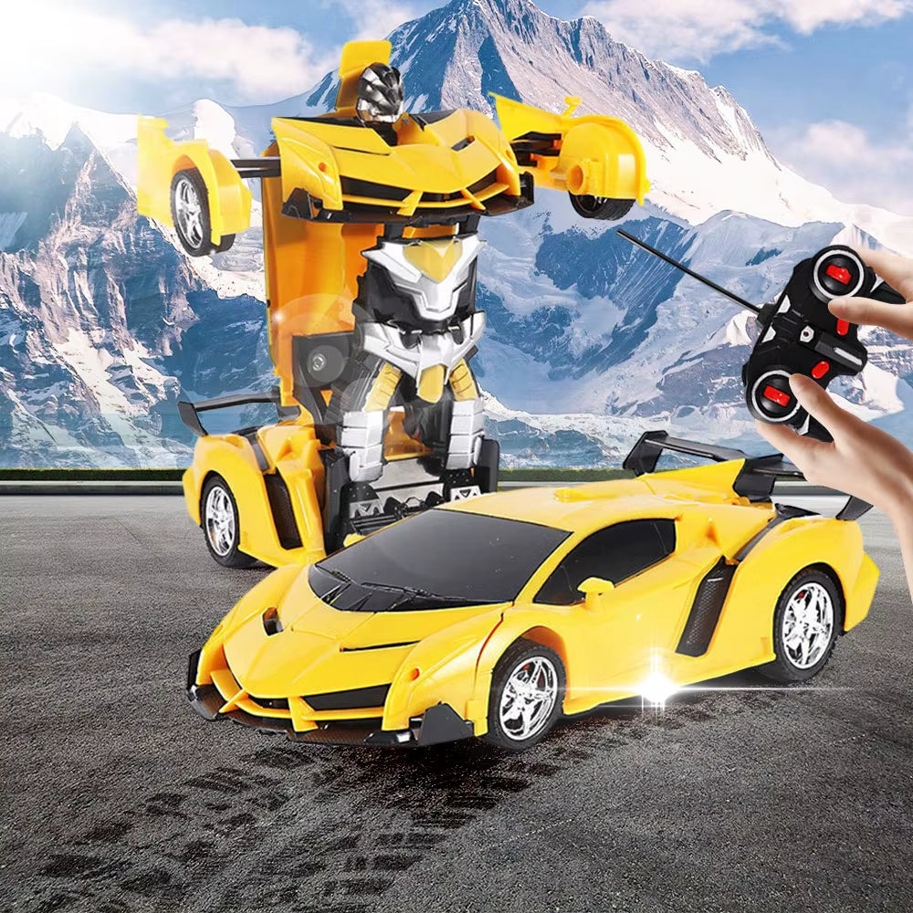 RC Deformation Car 2-in-1 Robot Toy Remote Control for Boys