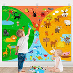 Load image into Gallery viewer, Farm Animals Felt Storyboard Toy for Kids Early Learning
