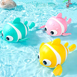 Load image into Gallery viewer, Cute Wind-up Baby Bath Toy, Cartoon Fish, Floating Water Game
