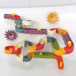 Load image into Gallery viewer, Baby Bath Toy Wall Slide Tracks, Wind-Up Duck Water Toy
