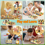 Load image into Gallery viewer, Busy Board with LED Light, Switch &amp; Travel Toys
