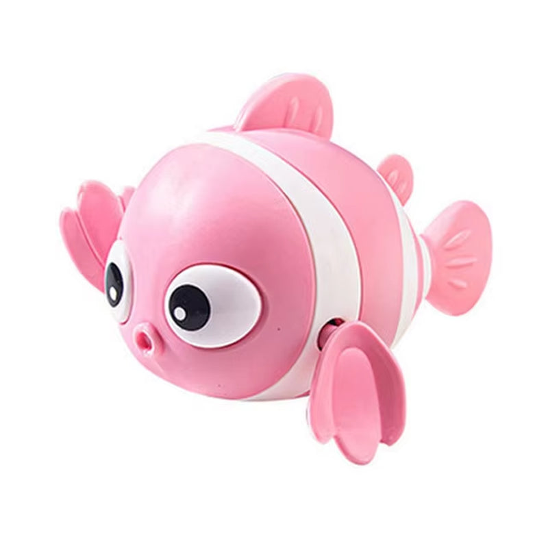 Cute Wind-up Baby Bath Toy, Cartoon Fish, Floating Water Game