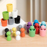 Load image into Gallery viewer, Color Sorting Toys Wooden Peg Dolls Early Learning
