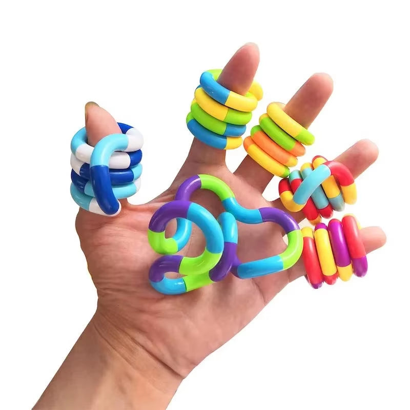 Tangle Fidget Toy Rainbow Circle Stress Relief Autism